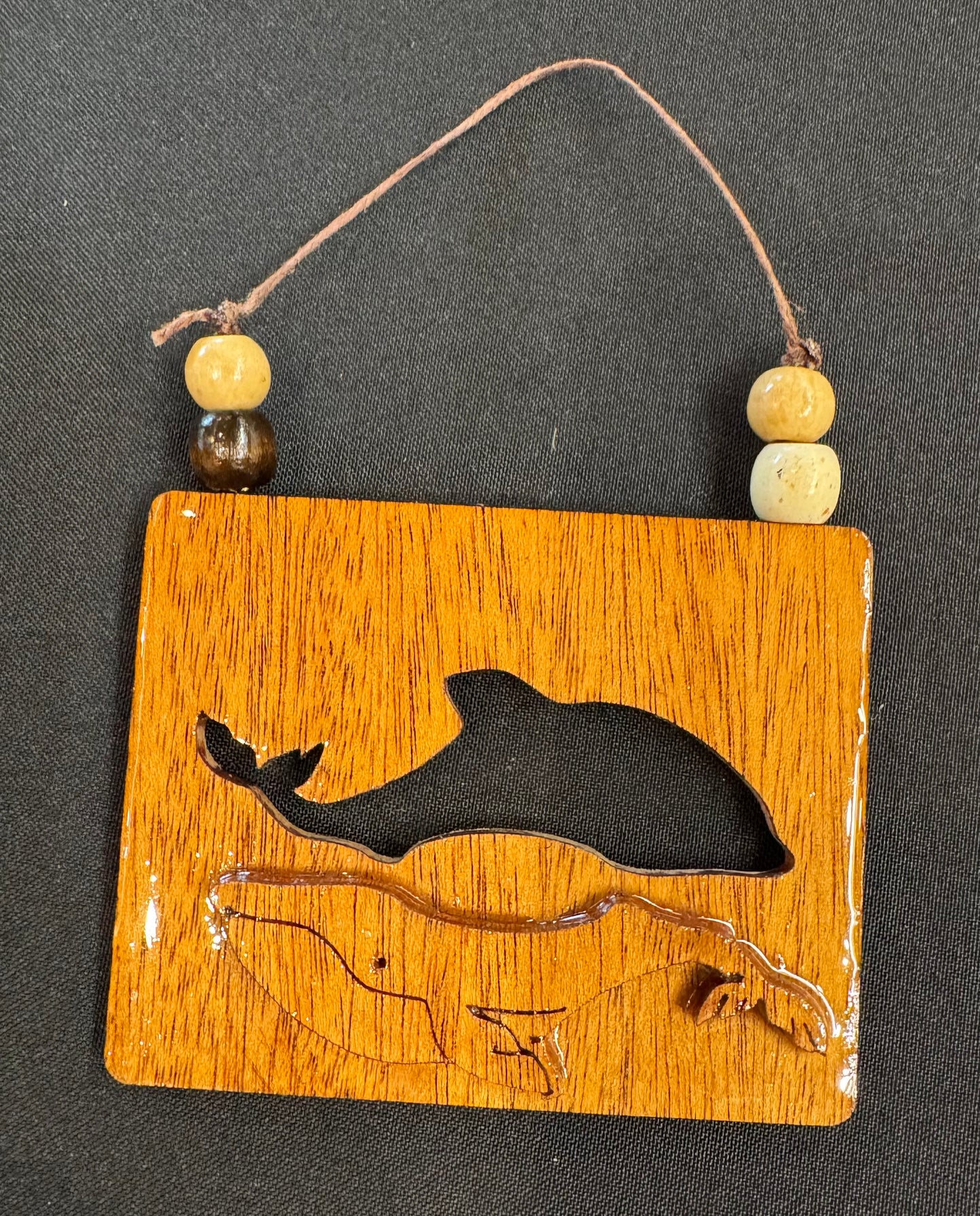 Whale and Dolphin Ornament