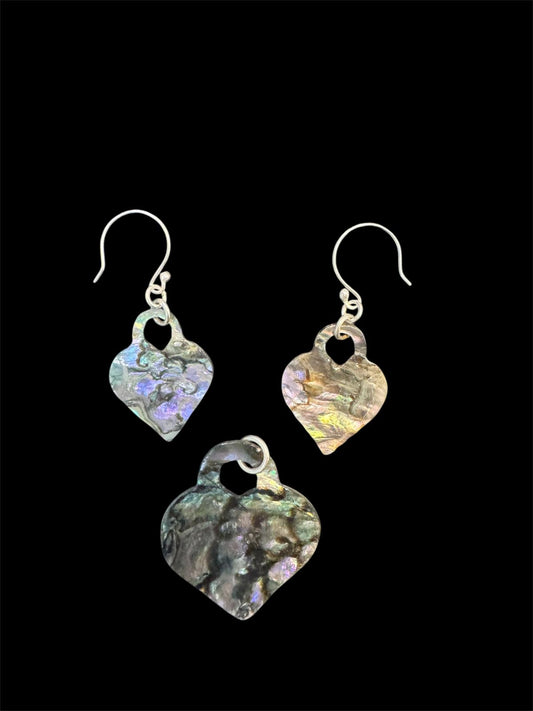 Heart Lock Abalone Set