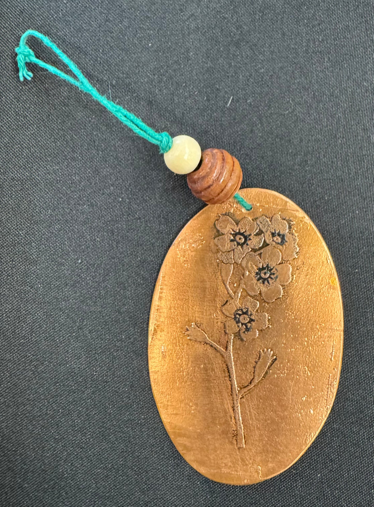 Forget-Me-Not Copper Ornament