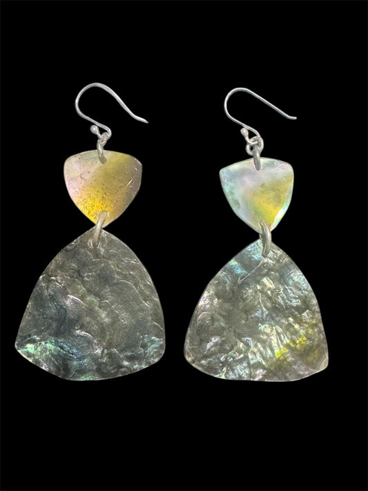Triangle Abalone Earrings
